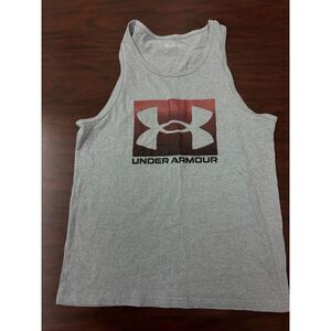 Under Armour Mens Heatgear Loose Fit Grey Tank Top Size Medium